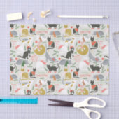 Meowy Kerstmis Tissuepapier (Craft)