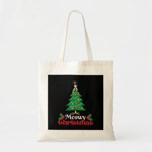 Meowy Kerstmis Tote Bag