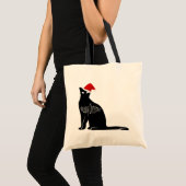 Meowy Kerstmis Tote Bag (Voorkant (product))