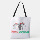 Meowy Kerstmis Tote Bag (Voorkant)