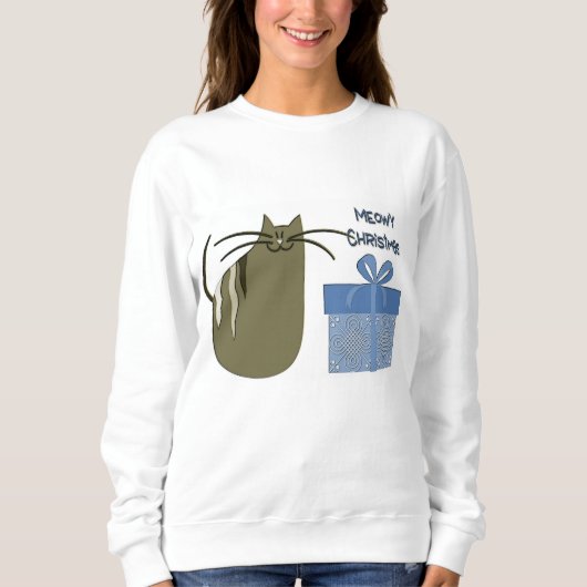 Meowy Kerstmis Trui (Voorkant)