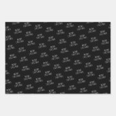 Meowy Kerstmis | Vakantiepatroon Inpakpapier Vel (Voorkant 3)