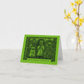 Meowy Kerstmis voor tante, Feline Magi, Wise Cats Kaart (Gele Bloem)