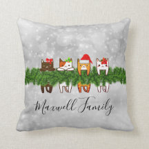 Meowy Kerstpillow