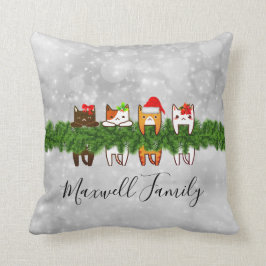 Meowy Kerstpillow Kussen