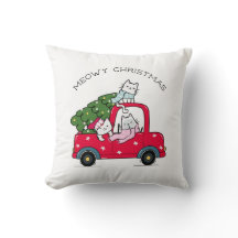 Meowy Kerstrode vrachtwagen met feestdag