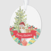 Meowy KerstSchotse kat Ornament (voorkant)