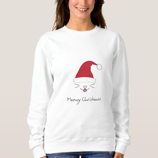 Meowy Kerstshirt Trui (Voorkant)