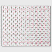 Meowy kerstsiamese kattenpapier cadeaupapier (Vlak)