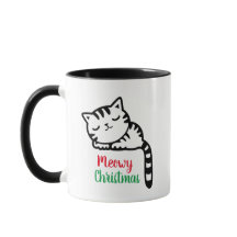 Meowy Kerstslaapzend Kat