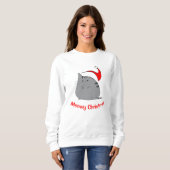 Meowy Kerstsweatshirt Trui (Voorkant volledig)