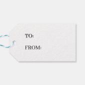 Meowy Kerstvakantie kat Cadeaulabel (Achterkant Horizontaal)