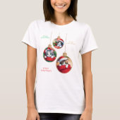 "Meowy kerstversiering" T-shirt (Voorkant)