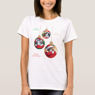 "Meowy kerstversiering" T-shirt