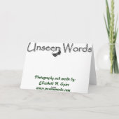 Meowy KissMouse Feestdagen Kaart (Achterkant)