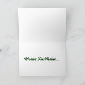 Meowy KissMouse Feestdagen Kaart (Binnen)