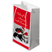 Meowy Little Kerstcadeautas Klein Cadeauzakje (Achterkant Gekanteld)