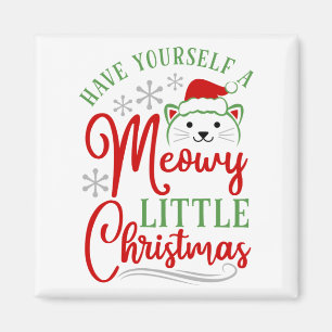 Meowy Little Kerstmis Magneet