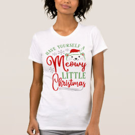 Meowy Little KerstT-Shirt T-shirt
