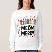 Meowy Merry Catmas Sweatshirt (Voorkant)