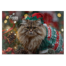 Meowy Norwegian Forest Cat Christmas gepersonalise
