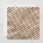 Meowy Paarse Gouden Kat Eigenaar Moderne Foto Feestdagenkaart (Achterkant)