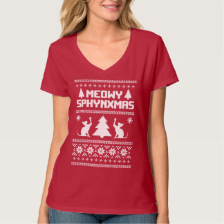 Meowy Sphynxmas T-shirt