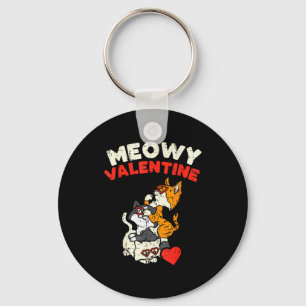 Meowy Valentijnskaarten Cate Poes Valentijnsdag Sleutelhanger