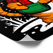 Meowy Xmas Cats Christmas Snow Kitten Funny For Ca Poster (Hoek)