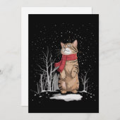 Meowy Xmas Cats Christmas Snow Kitten Funny Gift  Kaart (Voorkant / Achterkant)