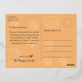 Meowy Xmas Funny Cats Kerstboom Folie Briefkaart (Achterkant)