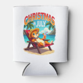 Meowy Xmas Summer Christmas In July Chillin Cool C Blikjeskoeler (Voorkant)