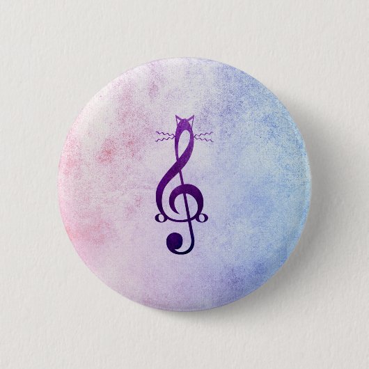 Meowysisch kleurrijke pen ronde button 5,7 cm (Voorkant)