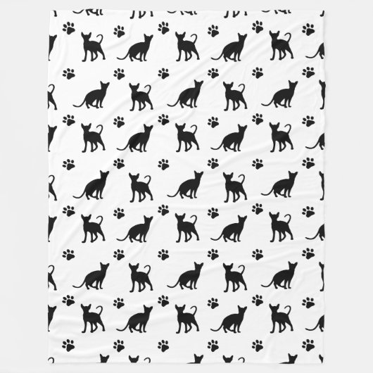 Meowz 60x80 fleece deken (Voorkant)