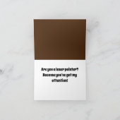 Meowza! Grappig Bruin Kitty Cat Cartoon Design Kaart (Binnen)