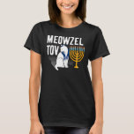 Meowzel Tov Cat Chanukah Hanukkah Joodse Holiday T-shirt<br><div class="desc">Meowzel Tov Cat Chanukah Hanukkah Joodse Holiday</div>