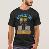 Meowzel Tov   Cat Jewish Mazel Tov Hanukah Fun Tra T-shirt (Voorkant)