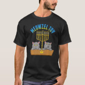 Meowzel Tov  Cat Jewish Mazel Tov Hanukah Fun Trad T-shirt (Voorkant)
