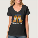 Meowzel Tov Chanoeka Joodse kat Grappig Chanoeka J T-shirt<br><div class="desc">Meowzel Tov Chanukah Joodse kat Grappig Chanoeka Jood Graphic</div>
