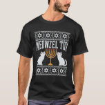 Meowzel Tov Chanokah Joodse kat - eigenaar Ugly T-shirt<br><div class="desc">Meowzel Tov Chanukah Joodse kat Eigenaar Ugly Hanukkah Gift Shirt</div>