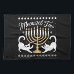 Meowzel Tov Grappige Chanukah Hanukkah Lelijke Tru Theedoek<br><div class="desc">Meowzel Tov Grappige Chanukah Hanukkah Lelijke Trui</div>