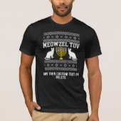 Meowzel Tov Grappige Kat Chanoeka Joods T-shirt (Voorkant)