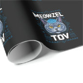 Meowzel Tov Hanukkah Joods Kat Vakantie Cadeaupapier (Rol Hoek)