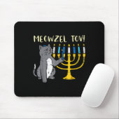 Meowzel Tov Jewish Cat Funny Hanukkah Chanukah Pjs Muismat (Met muis)