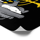 Meowzel Tov Jewish Cat Funny Hanukkah Chanukah Pjs Poster (Hoek)