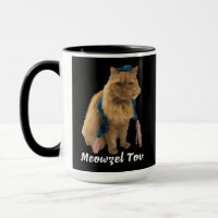 Meowzel Tov Jewish Funny Cat Mok
