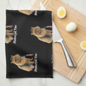 Meowzel Tov Mazel Tov keukenhanddoek voor joodse k (Quarter Fold)