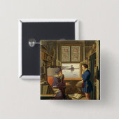 Mephisto en de student, 1828 vierkante button 5,1 cm (Voorkant /achterkant)