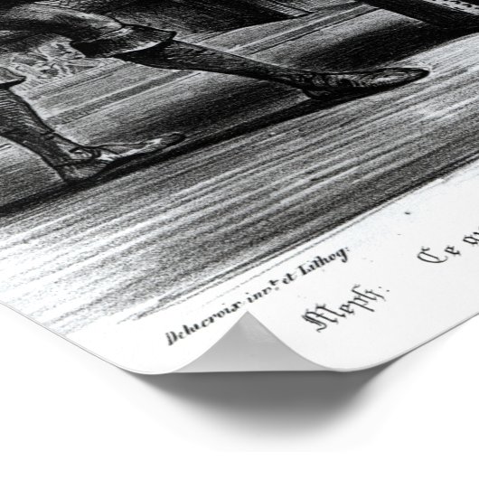 Mephistophelen en de Pupil Poster (Hoek)