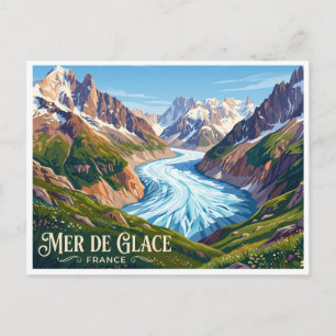 Mer de Glace Chamonix Frankrijk Briefkaart